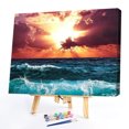 thumbnail image 2 of Wdftyju Kit de pintura por números DIY olas nubes lienzo pintado a mano cuadro de arte al óleo Wdftyju 3sc7rb0vy8xm9rb5, 2 of 9