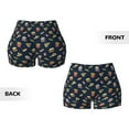 thumbnail image 5 of Fotbe Fast Food Seamless Shorts, Womens Workout Shorts High Waist Stretch Booty Short for Gym/Yoga/Running/Biking-Large, 5 of 9