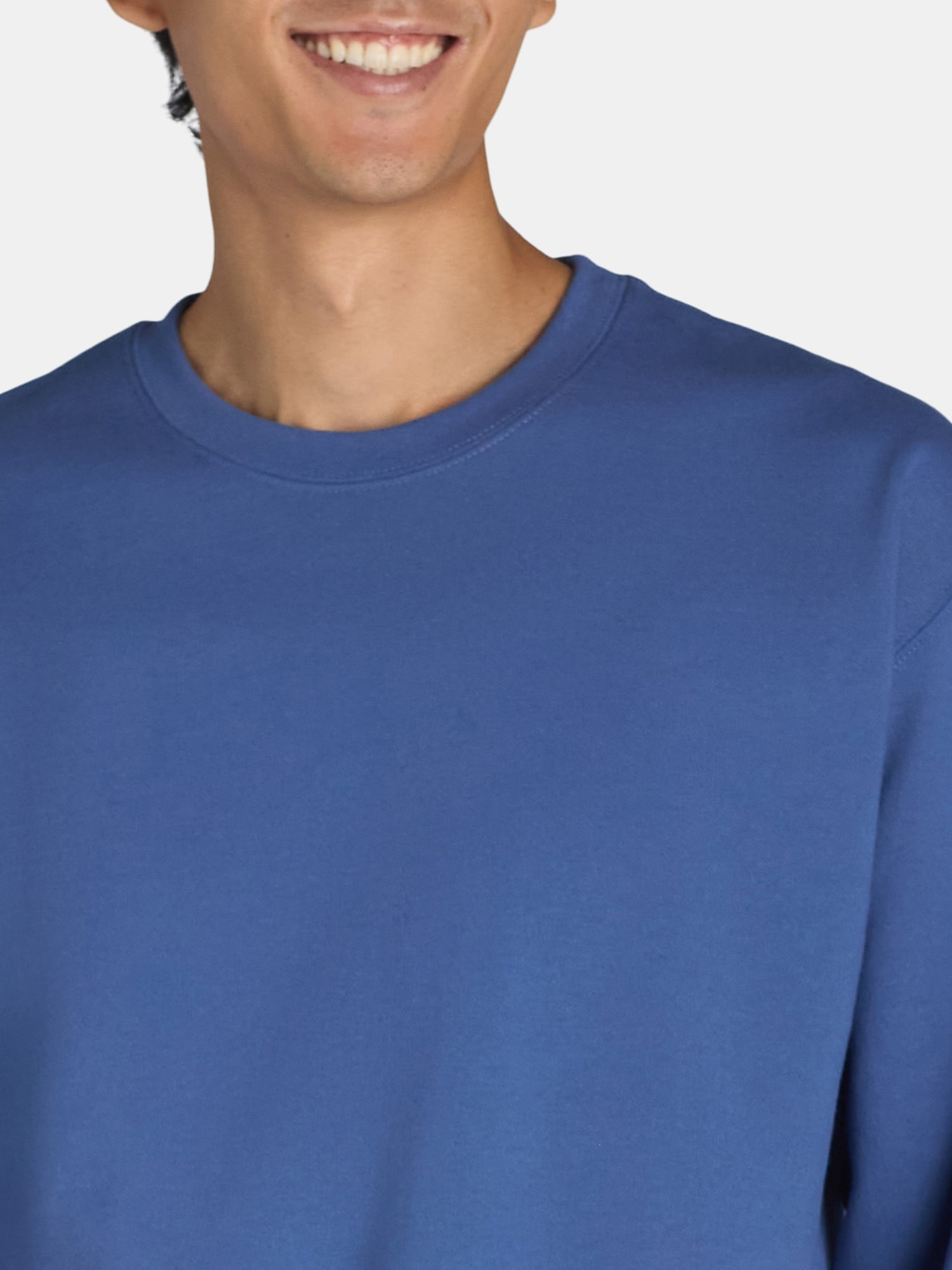 Athletic Works Men's Fleece Crewneck Sweatshirt, Sizes S-4XL