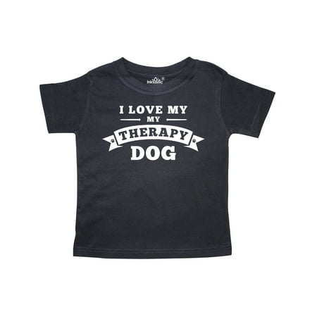 

Inktastic Love My Therapy Dog Gift Toddler Boy or Toddler Girl T-Shirt