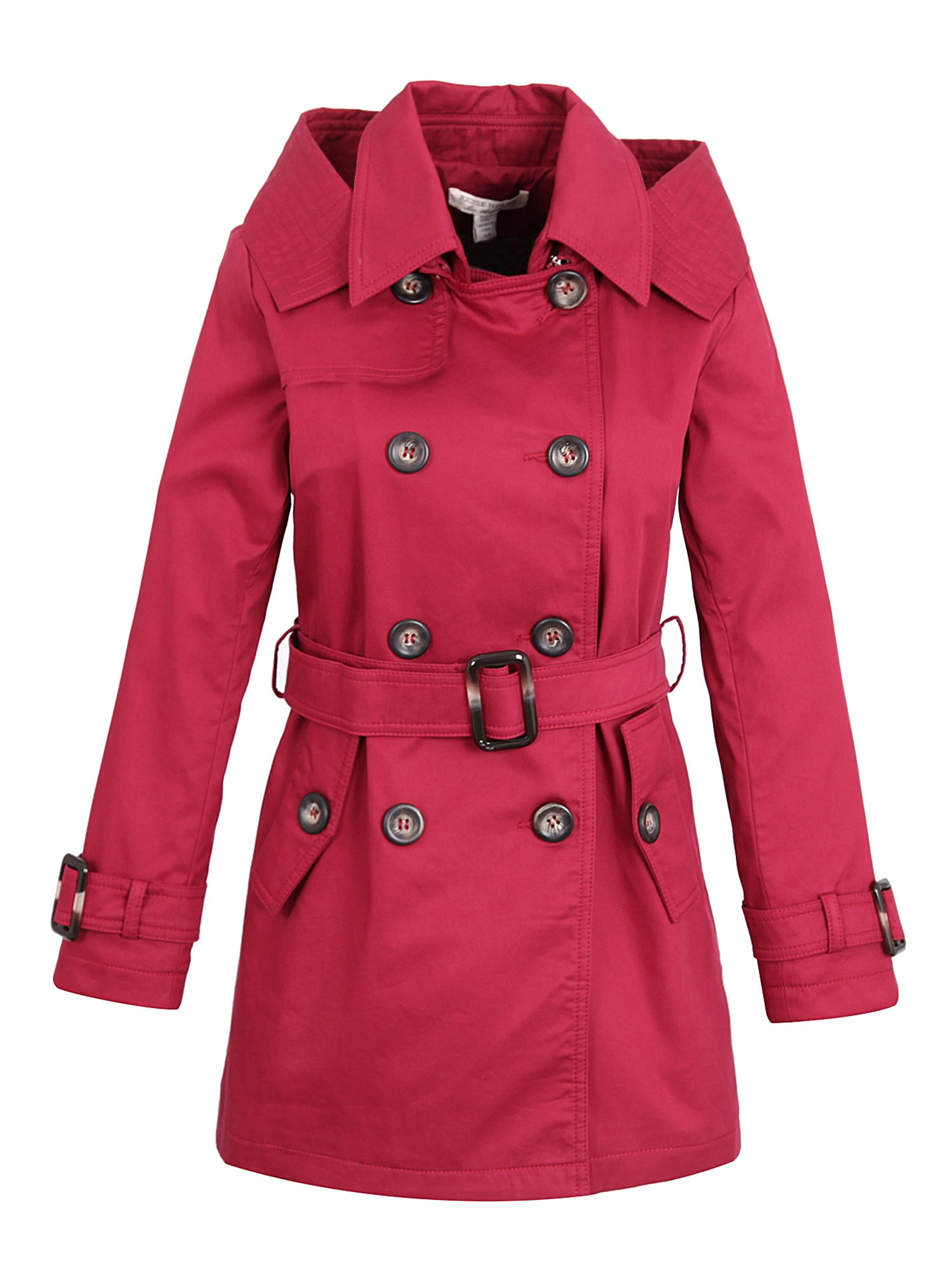 Richie House Little Girls Patterened Trench Coat Rh0741 