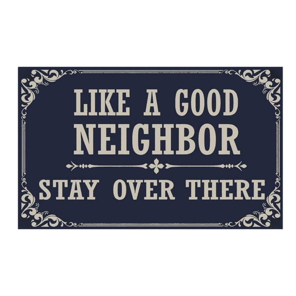 1* Floor Mat Doormat in Here Entrance Floor Mat Funny Doormat Home and Office Decorative Indoor/Outdoor/Kitchen Mat Non Slip Rubber