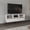 Multi, variant on Entertainment Centers, Aranjuez 47" Wide Tv Stand with Three Drawers, Three Open Shelves, Living Room, Tv Room White Natural Oak, Multi TV Stands With Storage,Particle Board Small TV Stands