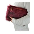 thumbnail image 3 of C.C Women's Evening Faux Fur Fuzzy Crossbody Shoulder Bag Clutch Purse, Furry Burgundy, 3 of 4