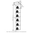 thumbnail image 6 of Furinno JAYA Simply Home Free Standing Adjustable 6-Tier Open Storage Bookcase, Amber Pine, 6 of 6