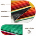 thumbnail image 6 of Mexican Style Round Area Rug 4Ft Washable Circle Rugs for Bedroom Dining Room, Colorful Mexico Stripes Green Red Pink Non-Slip Carpet Floor Mats Indoor Outdoor Carpet Runner Aesthetic Home Decor, 6 of 8
