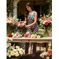 thumbnail image 5 of Checkered Pants Womens Overalls Denim Bib Coveralls Cute Stretch Jeans Jumpsuits(Pink and Green Checkered,XS), 5 of 13
