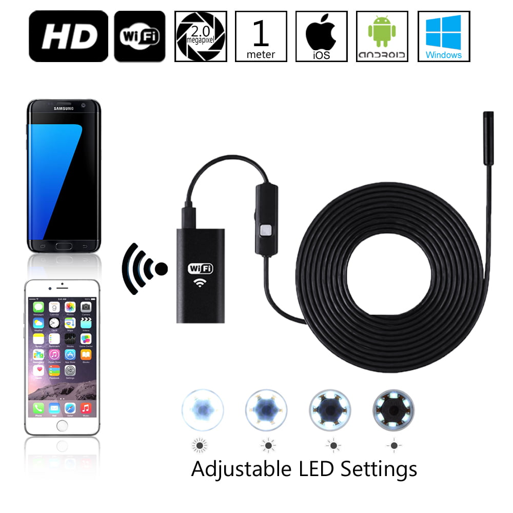 WIFI Endoscope Inspection Snake Camera 720P For Android IOS iPhone Car Repairs 