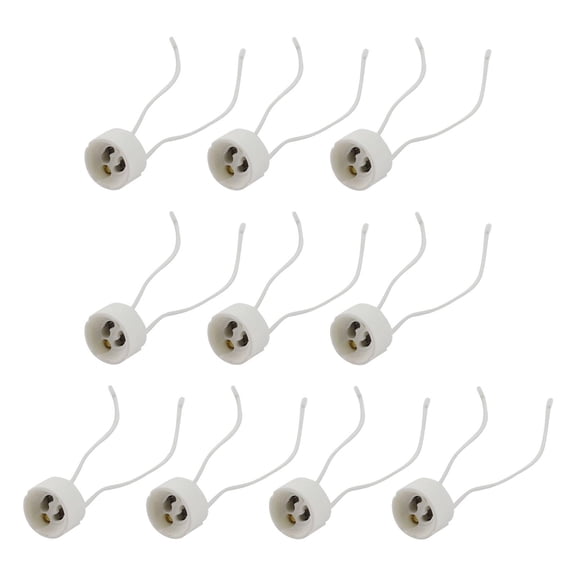 10 Pack Lamp Holder Socket Lighting Fixture Accessories LED Light Bulb Base Durable Plastic for Home Lighting Projects