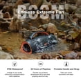 thumbnail image 4 of DOSS Extreme Boom+ Altavoz Bluetooth para exteriores con sonido estéreo de 100 W, graves adicionales, tiempo de reproducción de 20 horas, luces LED de sincronización de fiesta, banco de energía incorp, 4 of 5