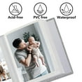 thumbnail image 2 of Small Photo Album 4x6 Slip-in Picture Album 50 Pages Holds 100 Photos, Portable Photo Book 4x6 for Wedding Family Baby Travel Grey, 2 of 6