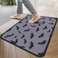 thumbnail image 4 of Happy Halloween Pumpkin Door Mat Decorations Pumpkin Skull Bat Spider Welcome Mat Friendly for Door Kitchen Bathroom Bedroom Crystal Velvet 30x17 Inches, 4 of 7