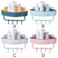 thumbnail image 2 of Ounissouiy Estante esquinero para baño, soporte adhesivo para almacenamiento, cesta para ducha y champú PP Juegos de accesorios de baño, 2 of 6