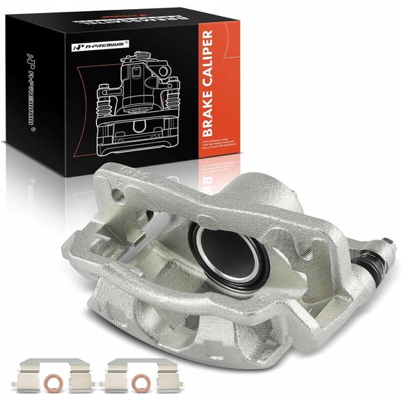 A-Premium Disc Brake Caliper Assembly with Bracket Compatible with Acura EL 2001-2005 Honda Civic 2001-2005 Front Left Driver Side