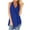 Dark Blue, variant on ibuvkizy Summer Womens Tank Tops Loose Fit Cute Solid Sleeveless V-Neck Base Shirt Casual Tees
