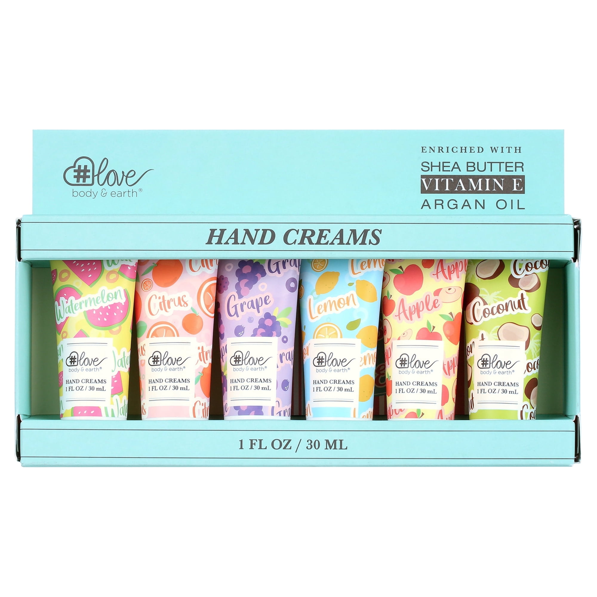 Body & Earth Hand Cream Gift Sets, 6pcs Mini Hand Lotion for Women Skincare Travel Size Birthday Gifts