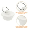 thumbnail image 4 of 2pack Rubber Drain Stopper with Hanging Ring Fits 1 Inch to 1-1/8 Inch, White, 4 of 6