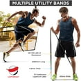 thumbnail image 6 of RDX Resistance Bands 5 Level Set, CPSIA, RoHS, REACH Certified, Pull up Assist Natural Thick Latex Long Loop, Stretching Workout Home Gym Fitness Exercise Powerlifting Yoga Pilates Men Women Slimming, 6 of 8