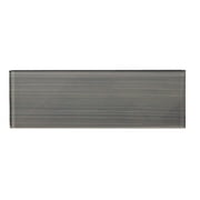 WS Tiles - Sample - Hand Painted Series Individual 4" x 12" Glass Subway Tile in Dark Gray