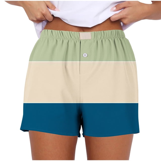 FNFYFH Clearance Ladies Training Loose Fit Solid Color Summer Sport Shorts Comfortable Gym Shorts,Green