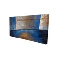 thumbnail image 1 of Begin Commencez la Forme Bleue et Bronze Lumineux - Impression sur Toile par Édition, 1 of 4