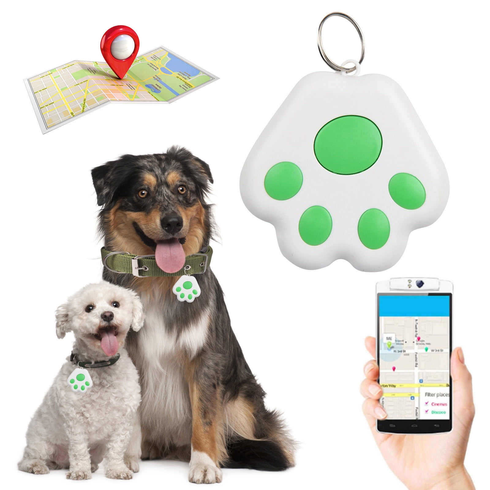 Portable Mini Cat Dog Pet Tracking Locator Hidden Tracking Device For Child 5.0 Mobile Key Finder Device Smart Device for Kids for Dogs Child Locator Bracelet Relay Kids Phone Walmart