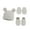 Type F, variant on GYRATEDREAM 3 Pcs Newborn Baby Anti Scratching Gloves + Foot Cover + Hat Set Infant Boys Girls Soft Cotton No Scratch Mittens Socks Cute Turban for 0-6 Months