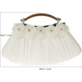thumbnail image 2 of Kukuzhu Flower Evening Handbags Women Chic Soft Wedding Party Evening Clutch Purse, 2 of 5