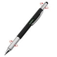 thumbnail image 2 of Multi-Function Tool Pen Level Scale Touch Screen 6In1 Metal Ballpoint Pen Versatile Carpenters Engineers Pen, 2 of 6