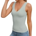 thumbnail image 2 of SwiftWear Women's V-Neck Sleeveless Summer Basic Tank Tops Casual Going Out Tops Low Back Everyday Layering & Outerwear, 2 of 6