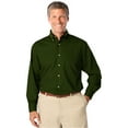 thumbnail image 1 of BlueGeneration Mens Long Sleeve Easy Care Poplin - Hunter 4 Extra Large Solid, 1 of 1