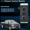 thumbnail image 2 of Módulo de Control del Clima del Calentador de Aire Acondicionado para Dodge Ram 1500 1999-2001 y Ram 2500 3500 1999-2002, 2 of 7