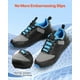 thumbnail image 5 of VEVOR Zapatillas de Entrenamiento Cruzado, Talla M, EE. UU. 9, Puntera Ancha con Soporte de Arco y Cordones Ajustables, para Correr, Gimnasia, Pasear y Levantar Pesas, Negro, 300 x 106 x 130 mm, 5 of 9