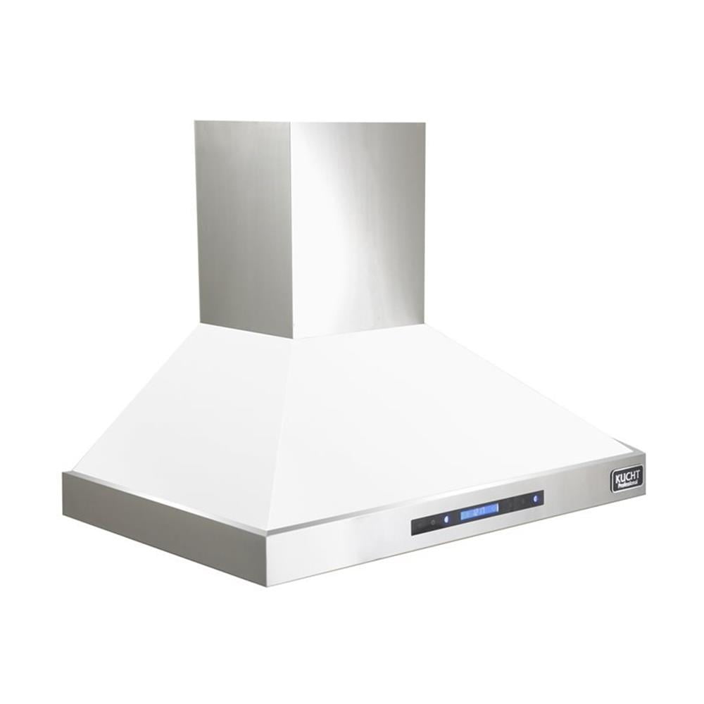 Kucht Professional 36" Stainless Steel Wall Mounted Range Hood in White