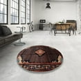 thumbnail image 3 of Ahgly Company Indoor Rectangle Traditional Reddish Brown Medallion Area Rugs, 8' x 10', 3 of 6