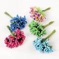 thumbnail image 4 of Estambre de azúcar hecho a mano, costura de flores artificiales, decoración de boda y navidad, corona Diy, caja de regalo, álbum de recortes, flor falsa, 12 piezas, 4 of 4