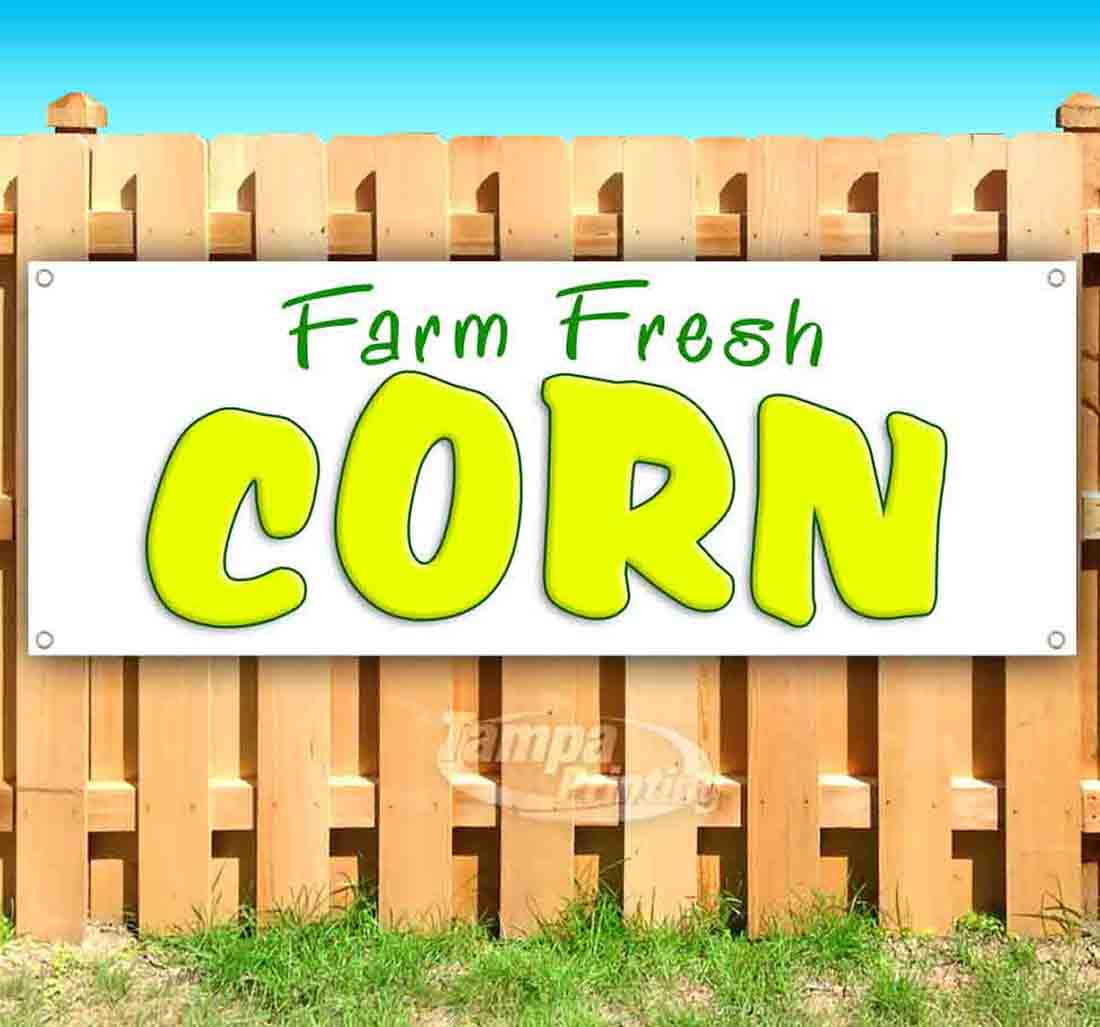 new SWEET CORN CREDIT CARD ACCEPTED 13 oz heavy duty vinyl banner sign with metal grommets flag, advertising store many sizes available new SWEET CORN CREDIT CARD ACCEPTED 13 oz heavy duty vinyl banner sign with metal grommets flag, advertising store many sizes available