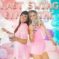 thumbnail image 2 of Bachelorette Party Decorations, Last Swing Before The Ring Banner Diamond Ring Garland, Rose Gold Bridal Shower Engagement Wedding Party Supplies, Bachelorette Party Photo Props, 2 of 6