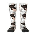 thumbnail image 1 of Fotbe Pigs Calcetas Divertidas Estampadas para Hombre y Mujer, Calcetas de Algodón hasta la Rodilla para Caminar, Correr, Enfermería y Embarazo, 1 of 6
