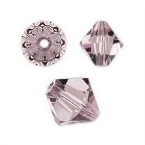 Swarovski Bicone Crystal Beads Item #5328/#5301 Light Amethyst Color 6mm Size - 36 Pieces