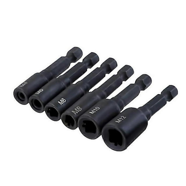 For 14 Hex Shank Thread Tap Socket Adapter For Machine Tapping 6pcs