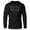 Black On Black, variant on SILVER HAIR, IRON CORE Lightweight Long Sleeve Hooded T-Shirt for Men – Funny Gym Hoodie, Athletic Workout Shirt for Older Lifters & Fitness Enthusiasts