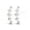White, variant on 925 Sterling Silver 14K White Gold Plating Ear Crawler Earrings Hypoallergenic Round VVS1 Diamond For Women