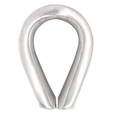 MarineNow Extra Heavy Duty Wire Rope Thimble 316 Stainless Steel (1", 01-Pack)