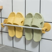 Dvkptbk Bathroom Slippers Rack Punch Frees Toilet Wall Mounted Toilet Slippers Rack Wall Shoe Storage