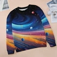 thumbnail image 6 of Galaxy Star Outer Space Womens Oversized Sweatshirts Hoodies Crewneck Casual Tops Comfy FallWinter Clothes 2024, 6 of 7