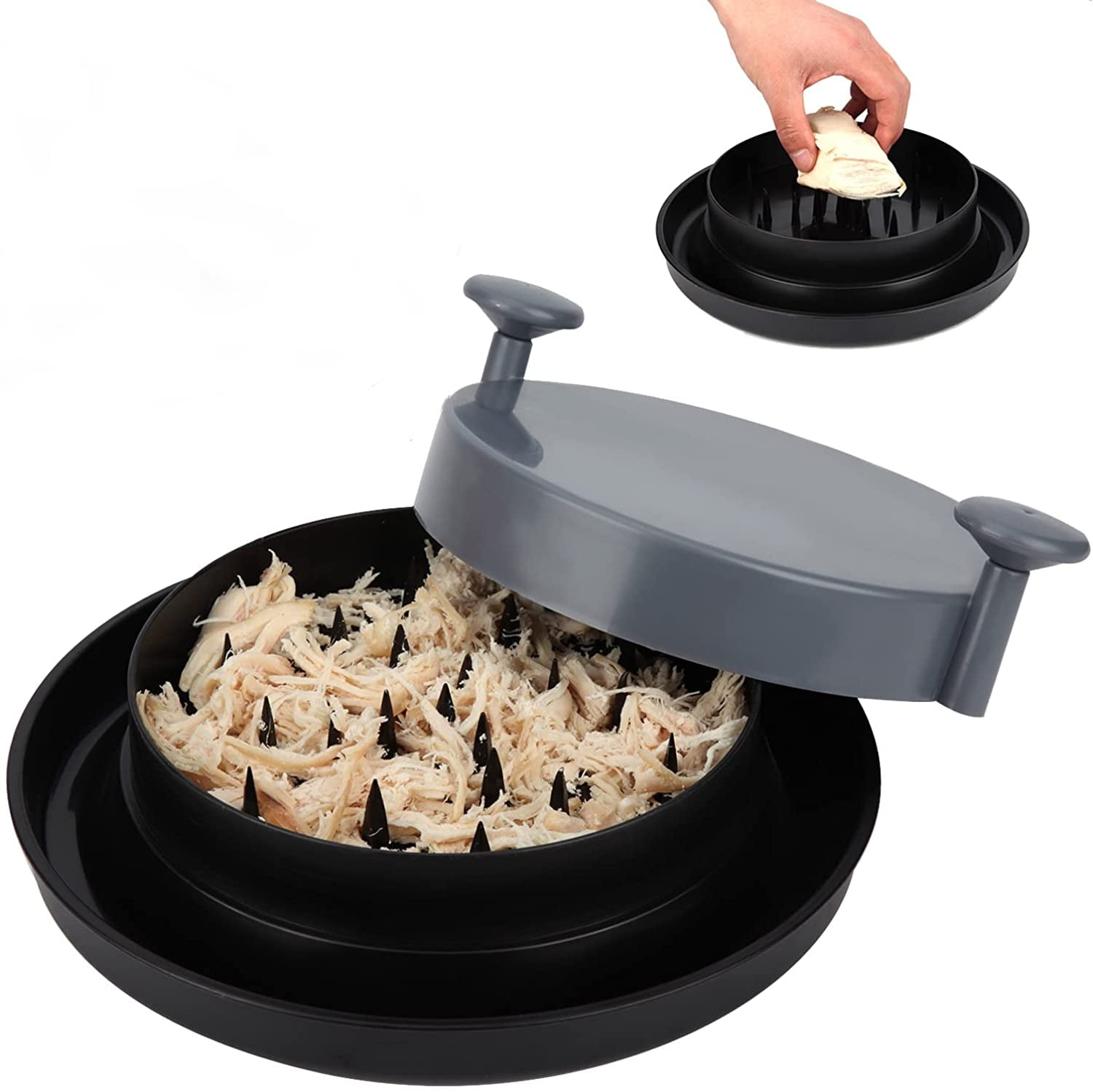 Chicken Shredder Shred Machine,Alternative to Bear Claws Meat Shredder for Pulled Pork Red Beef and Chicken 1pc Gray 