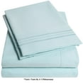 thumbnail image 3 of Luxury 4 Piece Bed-In-A-Bag Down Alternative Comforter & Sheet Set, Twin, Aqua By Sweet Home Collection, 3 of 5