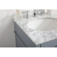 thumbnail image 4 of Elegant Decor Park Avenue 21" Metal MDF Marble Single Bathroom Vanity in Gray, 4 of 8