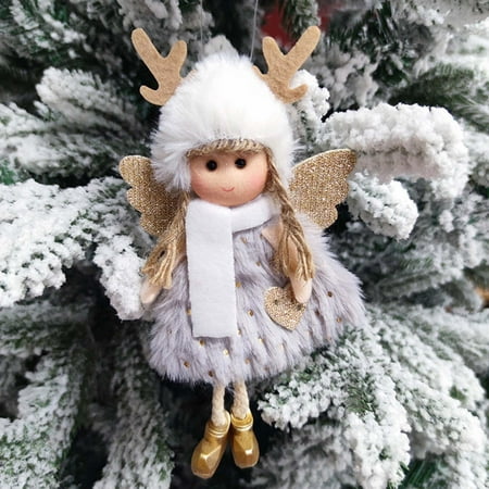 

loopsun Christmas Decoration Sitting Posture Hanging Leg Angel Doll Pendant Christmas Tree Little Angel Pendant Gift Pendant